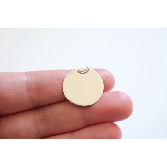 Sterling Silver Thankful Grateful Blessed Pendant,Thankful Charm, Grateful Charm - Picture 2 of 4